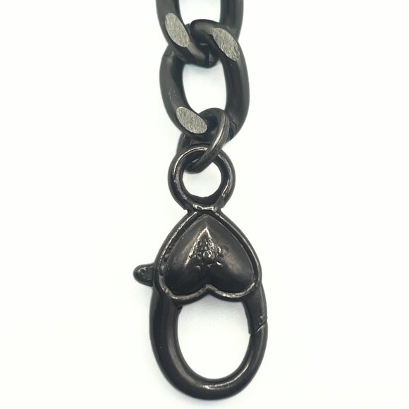 Handcrafted Large Blue/Purple Swarovski Crystal Chunky Chain Bracelet - Luxury - Picture 11 of 11